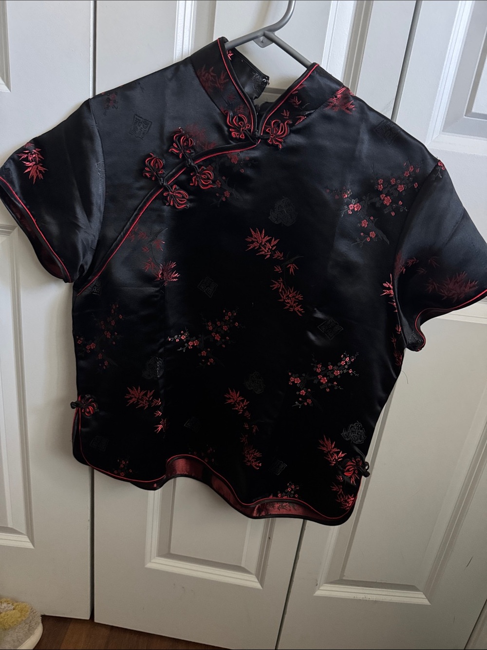 Vintage Mandarin-Style Top
